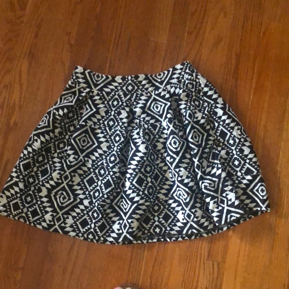 Black and white skirt